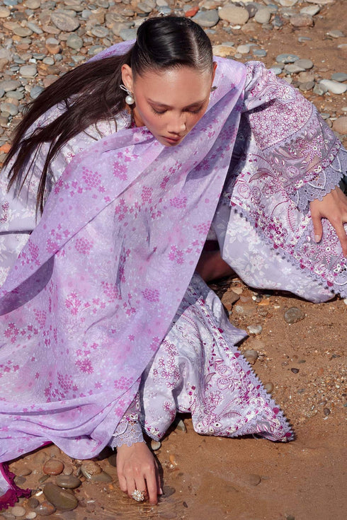Afrozeh Summer Together Lawn – Amethyst